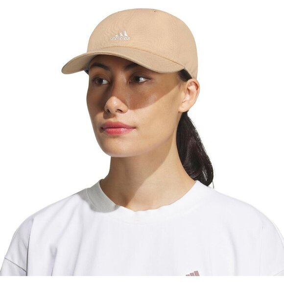 Adidas Women\'s Beige Off White Baseball Adjustable Cotton Athletic Relaxed Hat main image 5